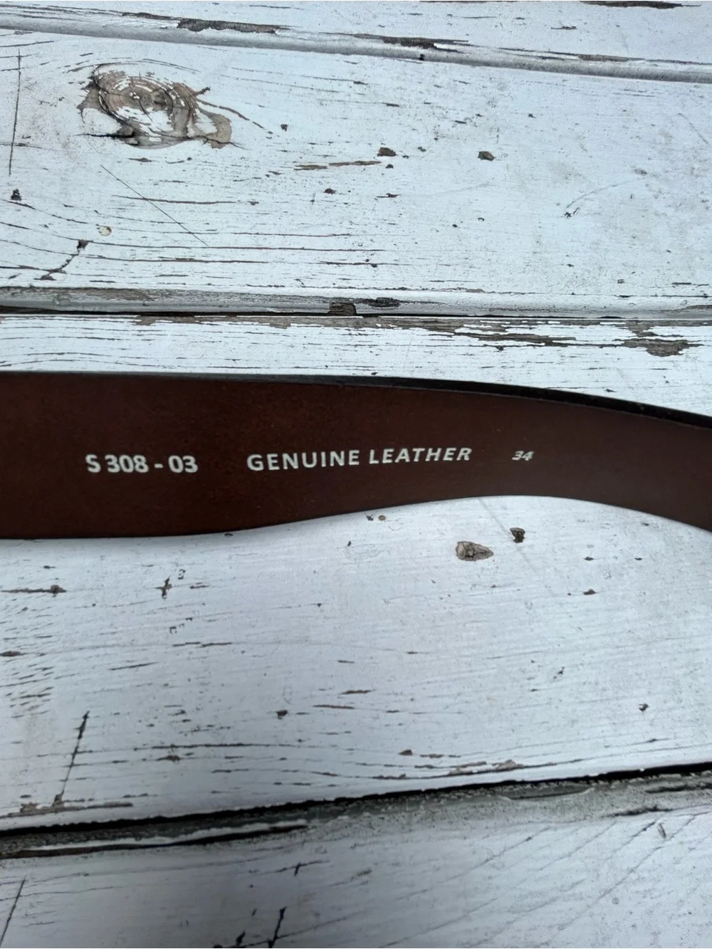Silver Jeans Men's Brown Leather Belt